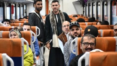 صورة لقطار على السكة الحديد