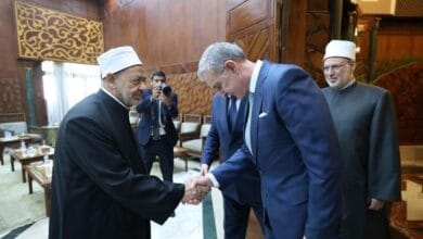 لقاء شيخ الأزهر مع الأمير الروماني رادو