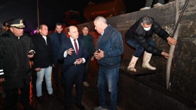 محافظ الغربية يتابع ميدانياً جهود رفع مياه الأمطار