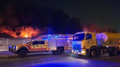 الدفاع المدني البحريني يسيطر على حريق بمنشأة إثر هجوم إيراني