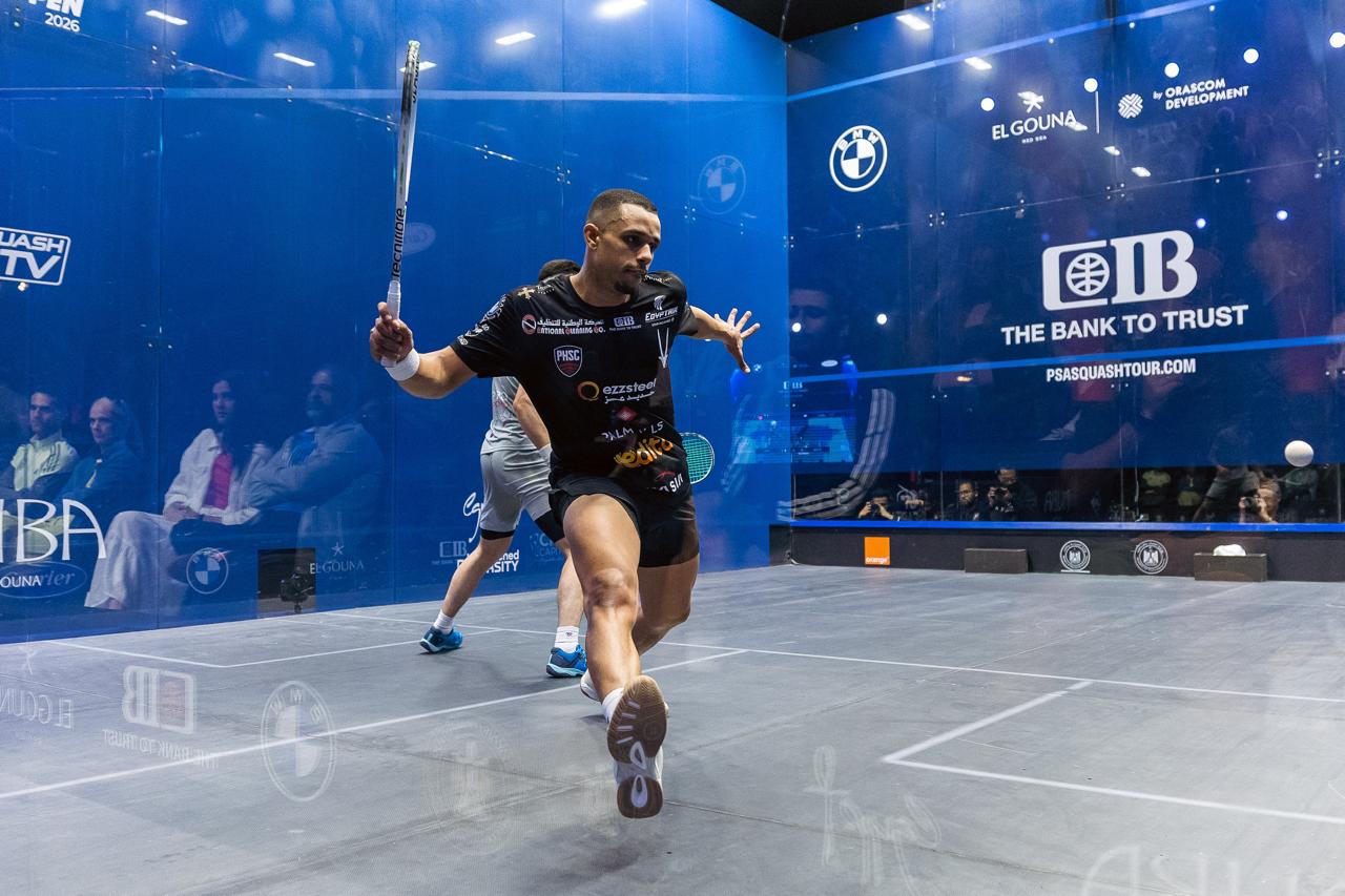 انطلاق بطولة الجونة الدولية للاسكواش البلاتينية بمنافسات قوية