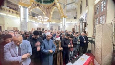 وزير البترول يشيع جثمان الشهيد حسام خليفة بمطار القاهرة