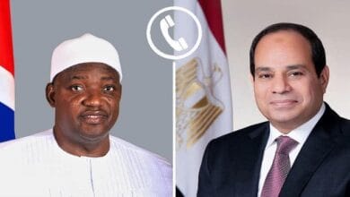 الرئيس السيسي والرئيس الجامبي يبحثان هاتفيًا مسار العلاقات الثنائية والتطورات الإقليمية