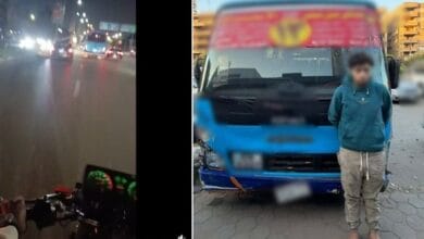 ضبط سائق نقل جماعي بدون تراخيص بالقاهرة بعد مطاردة وإحداث تلفيات بسيارتين
