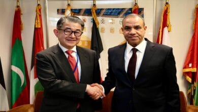 وزير الخارجية يبحث مع مسؤول ياباني تعزيز دعم المشروعات التنموية المشتركة