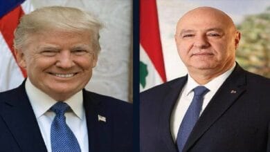 الرئيس اللبناني يشكر ترامب على جهوده لوقف إطلاق النار