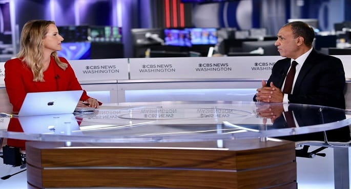 وزير الخارجية يؤكد لقناة CBS أهمية ضمان حرية الملاحة الدولية