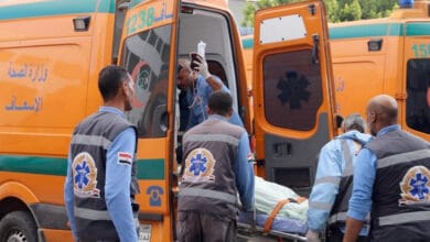 مصرع شخصين وإصابة اثنين في حادث تصادم بأسوان