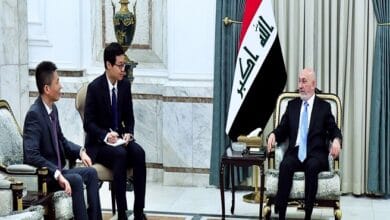 رئيس العراق يؤكد رغبة بلاده في تقوية العلاقات مع الصين