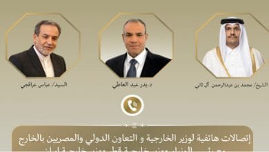 وزير الخارجية يبحث هاتفياً جهود التهدئة الإقليمية مع قطر وإيران