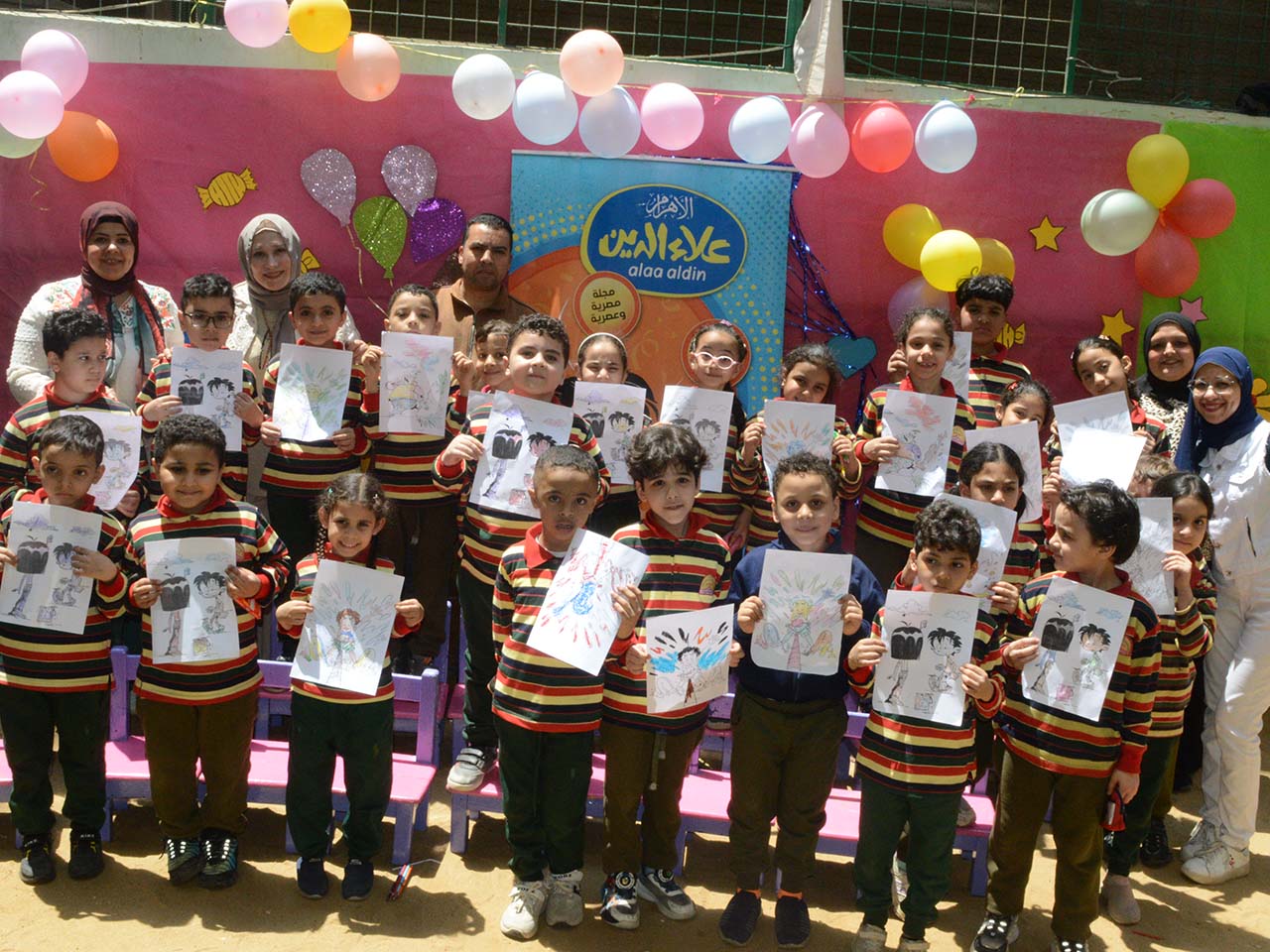 مجلة "علاء الدين" تكتشف مواهب أطفال مدرسة القبة الجديدة الخاصة