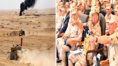 وزير الدفاع يشهد المرحلة الرئيسية للمشروع التكتيكي "بدر 2026" بالذخيرة الحية للجيش الثالث الميداني