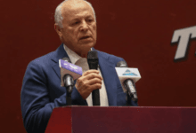 المهندس هاني أبوريدة يتحدث في مؤتمر صحفي