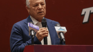 المهندس هاني أبوريدة يتحدث في مؤتمر صحفي