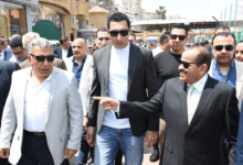 وزير الشباب والرياضة ومحافظ الدقهلية يتفقدان نادي جزيرة الورد