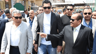 وزير الشباب والرياضة ومحافظ الدقهلية يتفقدان نادي جزيرة الورد