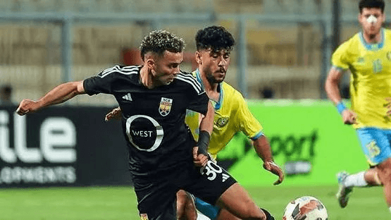 لقطة من مباراة كرة قدم بين الإسماعيلي والجونة