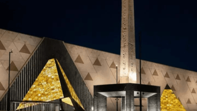 صورة لواجهة منصة الحجز الإلكترونية للمتحف المصري الكبير.