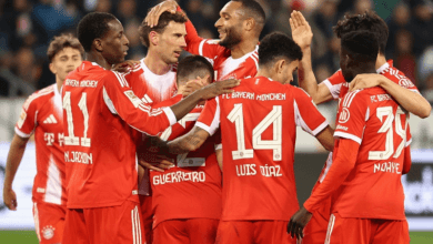لاعبو بايرن ميونخ يحتفلون بالفوز بلقب الدوري الألماني