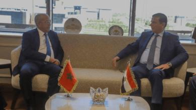 وزيرا الزراعة المصري والمغربي خلال اجتماعهما