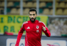 لاعبو النادي الأهلي في تدريب جماعي