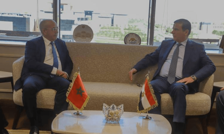 وزيرا الزراعة المصري والمغربي خلال اجتماعهما