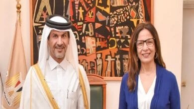 وزيرة الثقافة وسفير قطر يبحثان سبل تعزيز التعاون المشترك