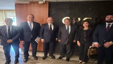 مندوب فلسطين بالجامعة العربية يبحث مع السفير نبيل فهمي تطوير آليات العمل العربي المشترك