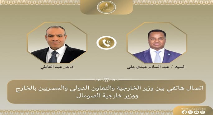 وزير الخارجية يبحث مع نظيره الصومالي دعم مصر لوحدة الأراضي وسيادتها