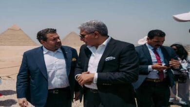 وزير الآثار يناقش تطوير السياحة مع أبرز المشاركين بالفعالية الدولية لمنظمة السياحة العالمية بمنطقة الأهرامات