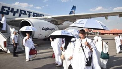 مصر للطيران تبدأ جسرها الجوي لنقل 4933 حاجا إلى الأراضي المقدسة