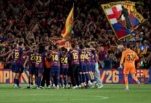 برشلونة يتوج بلقب الدوري الإسباني للمرة الـ 29 عقب فوزه على ريال مدريد