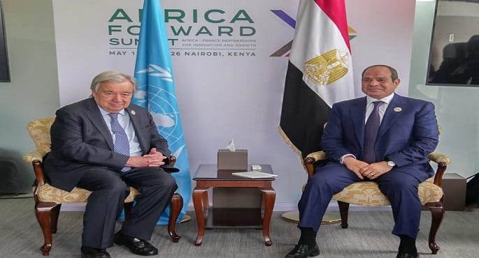 الرئيس السيسي يؤكد لجوتيريش دعم مصر الكامل لدول الخليج ورفض الاعتداءات على سيادتها
