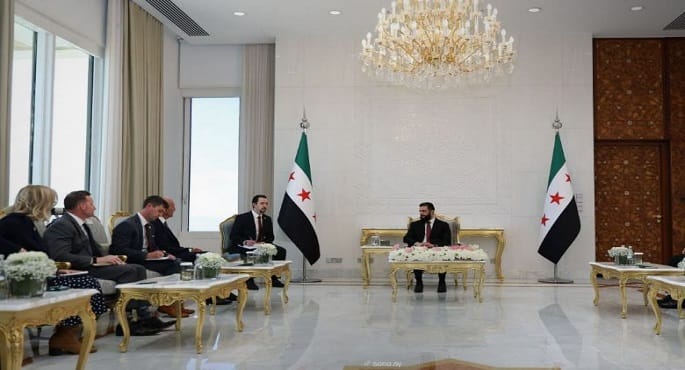 الشرع والمبعوث الأمريكي يبحثان مستجدات سوريا والمنطقة