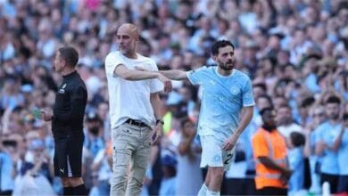 مانشستر سيتي يختتم الدوري الإنجليزي بالخسارة أمام أستون فيلا في ليلة وداع جوارديولا