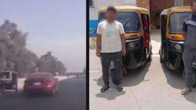 ضبط قائدي مركبتي "توك توك" لسيرهما عكس الاتجاه وتسببهما في تلفيات بسيارة بالإسماعيلية