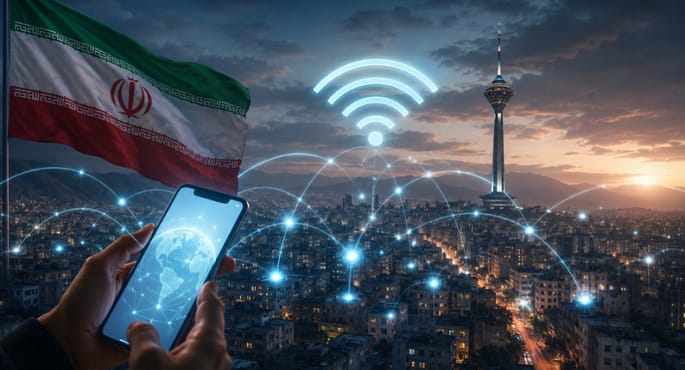إيران تعلن استعادة خدمة الإنترنت بالكامل