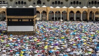 ضيوف الرحمن يؤدون طواف الوداع في ختام مناسك الحج