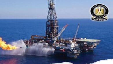 وزير البترول يشهد بدء حفر بئر جديدة بحقل نرجس لزيادة إنتاج الغاز الطبيعي بالبحر المتوسط
