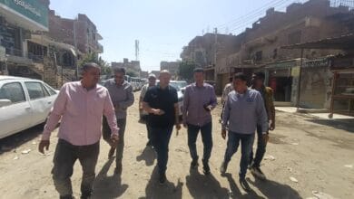 نائب محافظ الجيزة يتفقد حالة النظافة والإشغالات بطرق مركز البدرشين