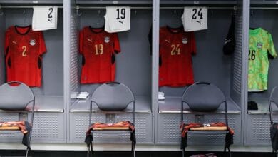منتخب مصر يستعرض جاهزيته بغرفة الملابس قبل مواجهة البرازيل الودية