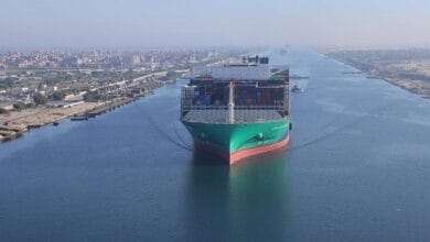 قناة السويس تستقبل سفينة الحاويات العملاقة CMA CGM VENDOME لأول مرة