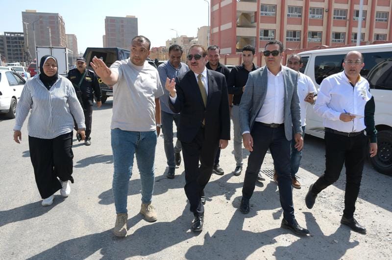 محافظ بورسعيد يوجه بإنهاء تطوير محيط قصر الثقافة بجداول زمنية محددة