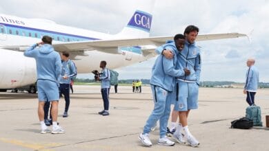 وصول منتخب إنجلترا إلى كانساس سيتي استعداداً لكأس العالم
