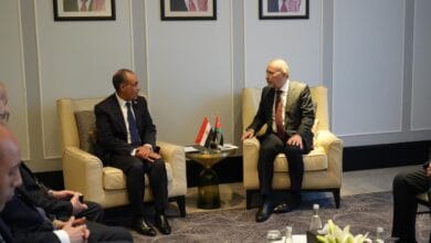 وزير الخارجية يبحث مع نظيره الأردني مستجدات المنطقة على هامش اجتماع جامعة الدول العربية