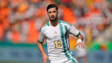 إصابة محمد أمين عمورة تثير قلق منتخب الجزائر قبل كأس العالم