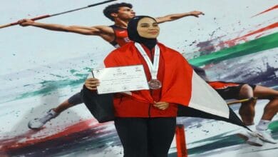 الميدالية البرونزية للاعبة المشروع القومي للموهبة بالدقهلية في البطولة العربية لألعاب القوى