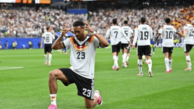لاعبو المنتخب الألماني يحتفلون بهدف في كأس العالم FIFA 2026™