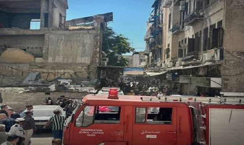 الصحة السورية: 6 قتلى و22 مصابًا حصيلة الانفجار في شارع النصر بدمشق