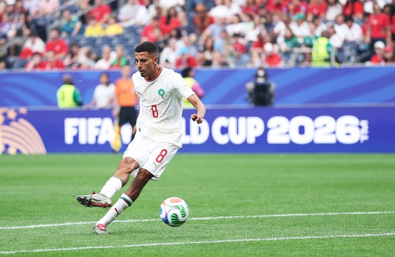 المغرب يتقدم على كندا بهدف رائع لعز الدين أوناحي في ثمن نهائي كأس العالم 2026